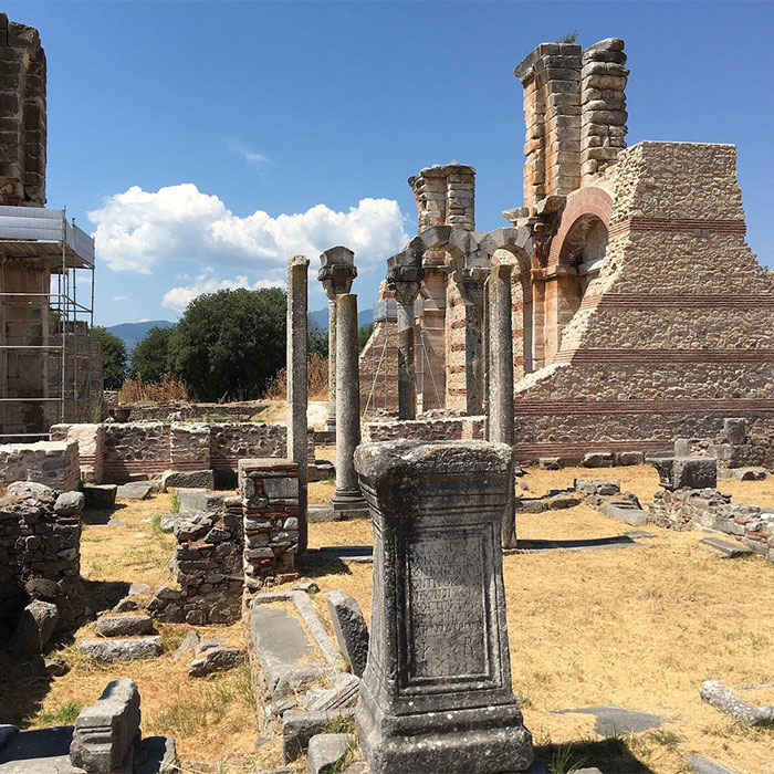 Archaeological site, Philippi Kavala